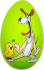 554 - Påskägg Lasse Åberg 238g - Framsidan